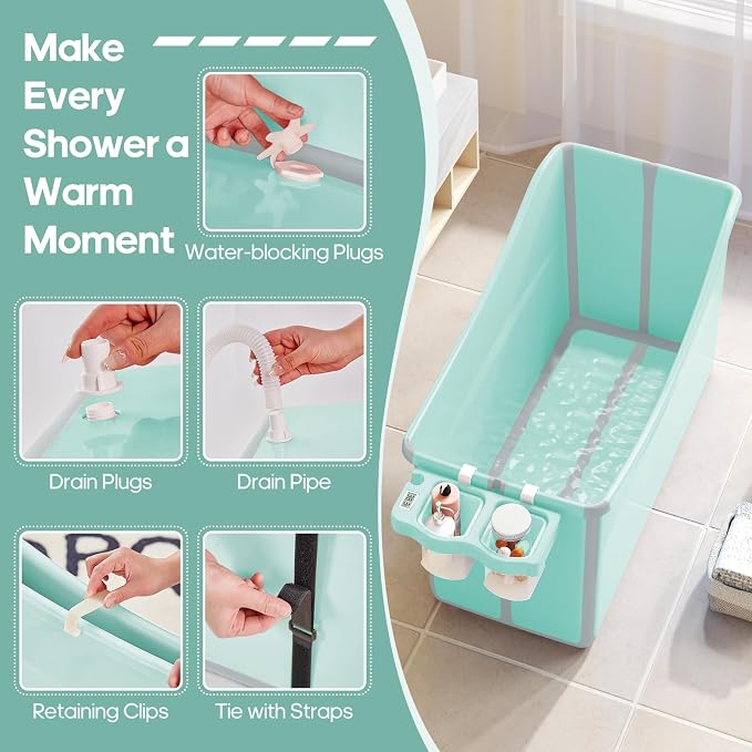 Collapsible Baby Bathtub Foldable Bathtub - Image 4