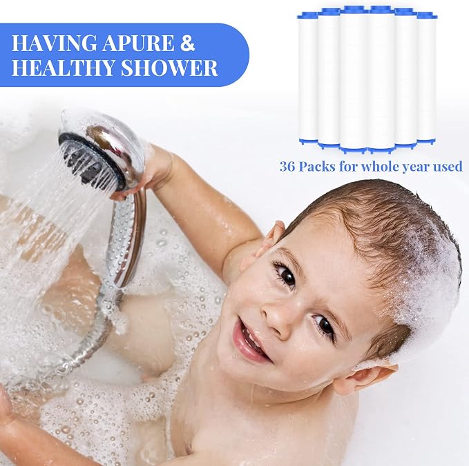 Macarrie 36 Pcs Shower Head Filters 3.7 Inch PP Cotton Filter Cartridge Filter - Image 5