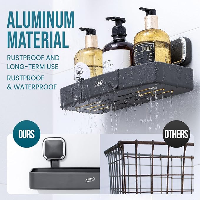 TAILI Shower Caddy Suction Cup, Heavy Duty Shower Organizer - Image 3
