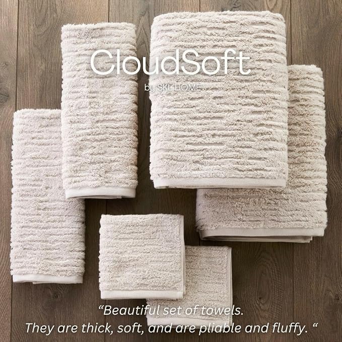 SKL Home CloudSoft Cotton Luxury 6-Piece Towel Set - Image 7