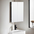 eclife 24" Bathroom Corner Medicine Cabinet W/Mirror, Double Doors Bathroom by eclife