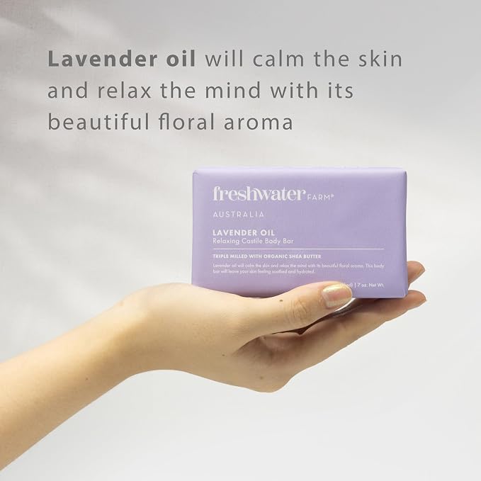 Freshwater Farm Australia Relaxing Castile Natural Bar Soap - Image 4