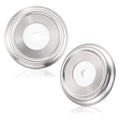 Enhon 2 Pack Metal Tub Spout Cover Ring, Bathroom Faucet Remodeling Wall Plate by Clickhere