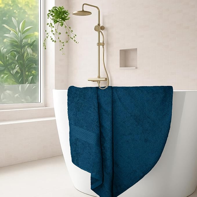 RIVERSIDE 100% Ring Spun Cotton Large Bath Towels Set of 4, 27 x 54 – Quick Dry - Image 2