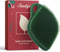 Sndyi Christmas Silicone Body Scrubber, Limited Edition Leaf-Shaped Shower Brush by Sndyi