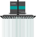 Square Rain Shower Head, High Flow Stainless Steel, Work by AULEEND