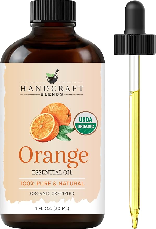 Handcraft Blends Organic Orange Essential Oil – 1 Fl Oz – 100% Pure and Natural by HandcraftBlends