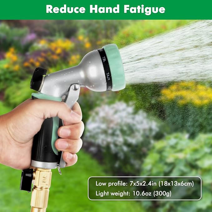 RESTMO Garden Hose Nozzle, Heavy Duty Metal Water Hose Nozzle - Image 6