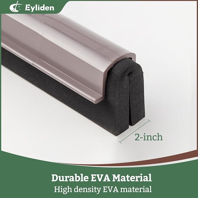Eyliden 17" Floor Squeegee, Scratch-Free Water Removal EVA Broom | Dual-Layer - Image 4
