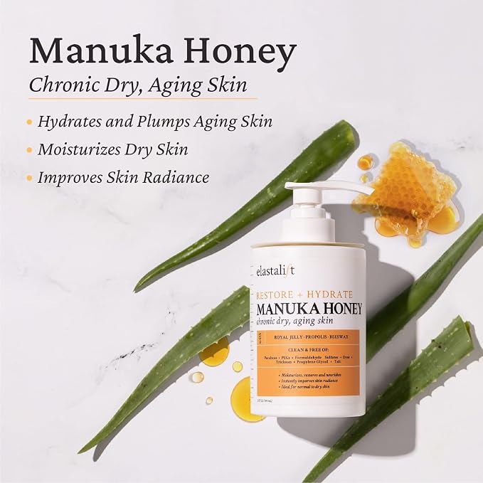 Elastalift Collagen Cream + Manuka Honey Cream Body Lotion & Face Moisturizer - Image 3