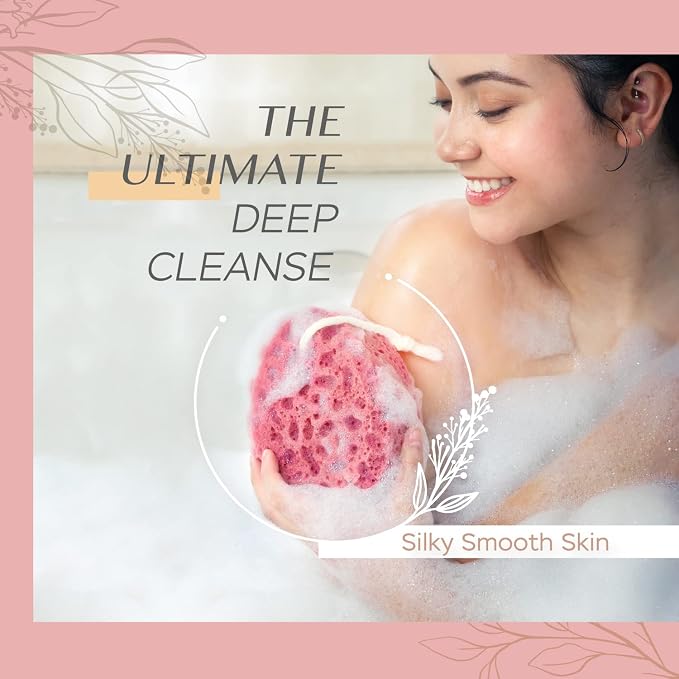 Spongentle Deep Cleansing Body Loofah Sponge, Natural Colors, - Image 4