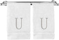 Monogrammed Hand Towel, Personalized Initial Gift, Extra Absorbent 100% Turkish by BareCotton