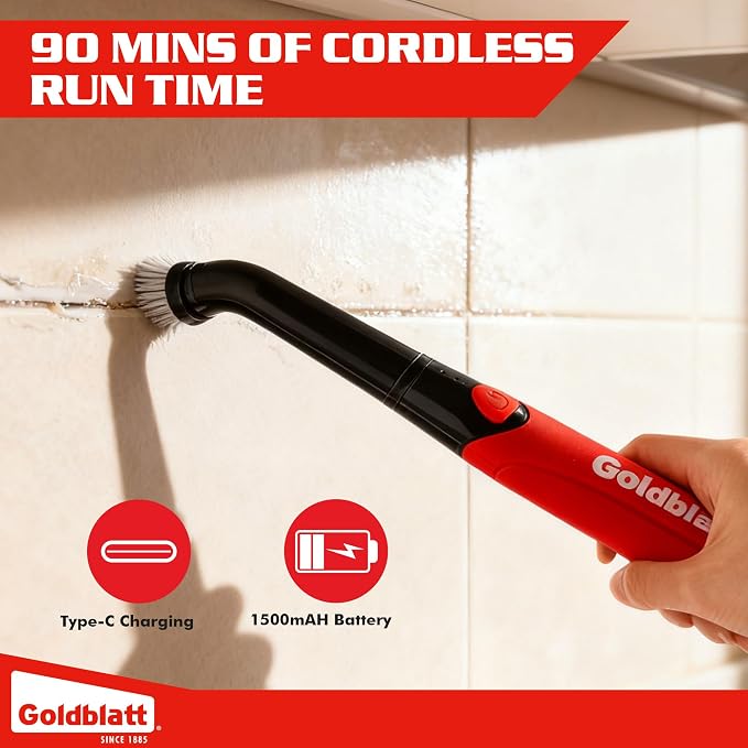 Goldblatt Electric Spin Scrubber Cordless, Power Scrubber - Image 5