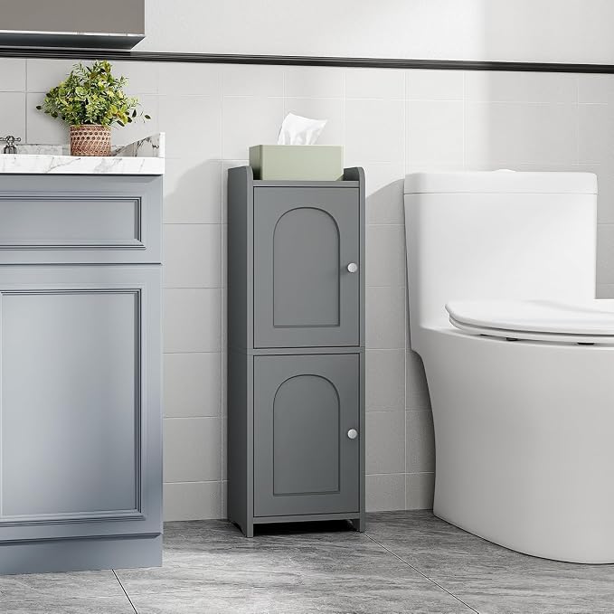 Bathroom Storage Cabinet, Corner Floor Cabinet - Image 3
