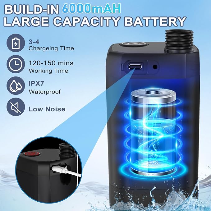 Portable Hot Shower for Camping, Pop Up Shower Tent, Rechargeable Camping Shower - Image 2