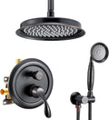 DASAN Oil Rubbed Bronze Rain Shower System Complete Antique Shower Faucet Sets by Dasan