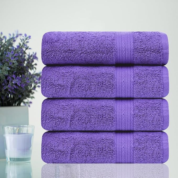 Ample Decor Bath Towel Sets 30 X 54 Inch Soft and Absorbent 100% Cotton 600 GSM - Image 2