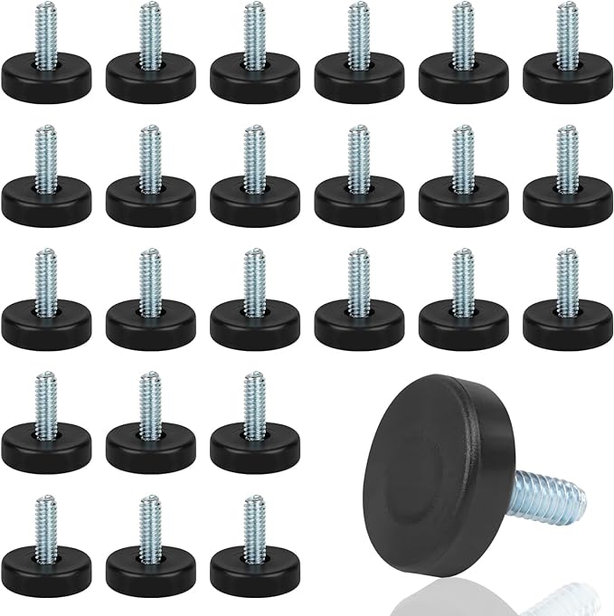 1/4" Thread Furniture Feet Levelers, Leveling Feet Screw On Furniture Glide by COIDEA