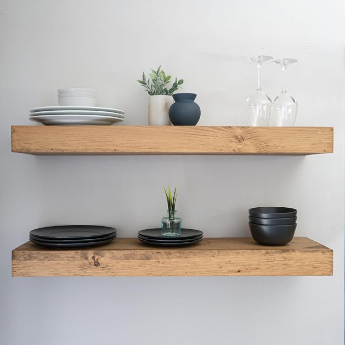 Urbandi Modern Floating Shelves 3 Inches Thick - Image 3