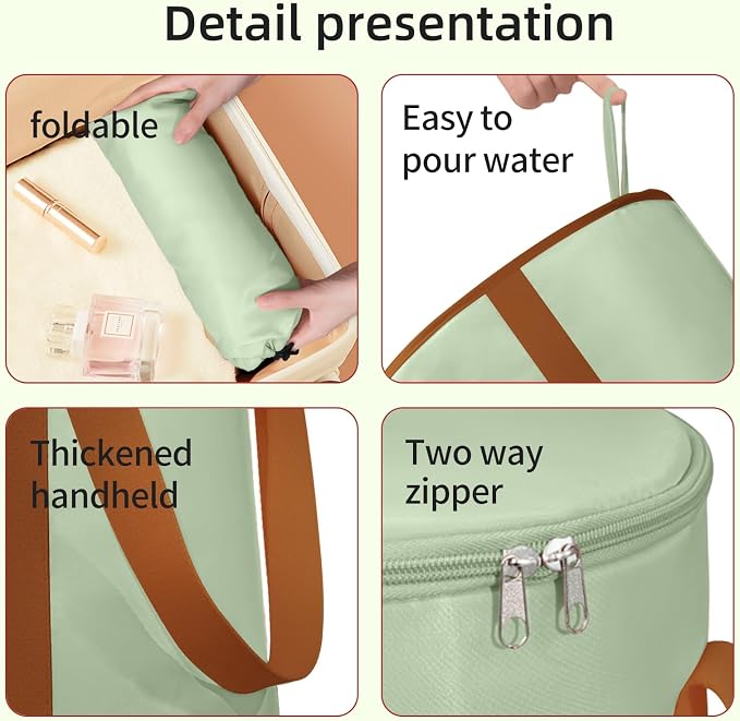 25L Collapsible Bucket Foot Bath Basin， Multifunctional Portable Foot Bath Tub - Image 6