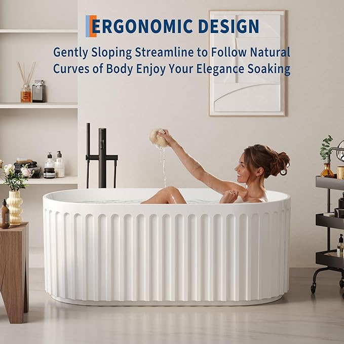 67-in Freestanding Bathtub - Image 5