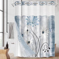 No Hook Rustic Farmhouse Shower Curtain by Nesphy