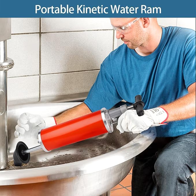 Portable High Pressure Kinetic Toilet Plunger Air Drain Blaster Pump - Image 5