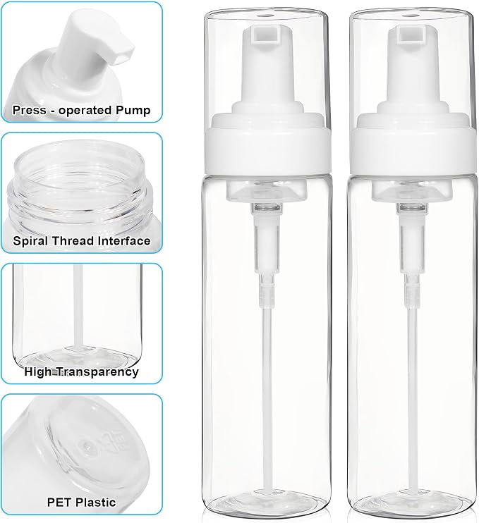 2PCS Foam Pump Bottle, Foaming Dispenser Bottle, Foaming Hand Soap Dispensers - Image 4