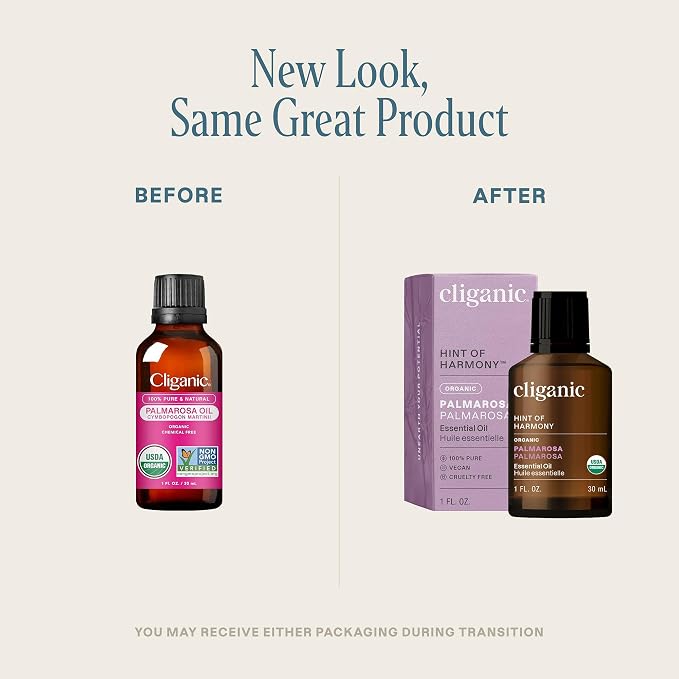 Cliganic USDA Organic Palmarosa Essential Oil, 1oz - Image 2