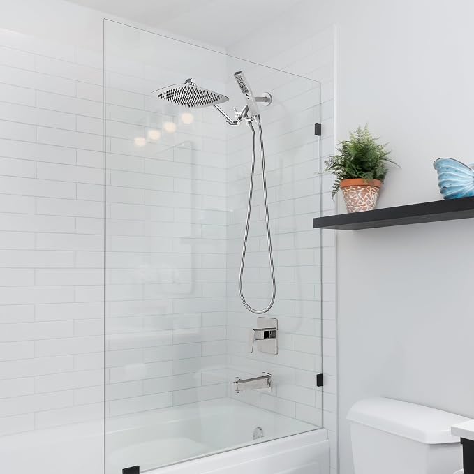 G-Promise All Metal 12 Inch Dual Square Shower Head - Image 5