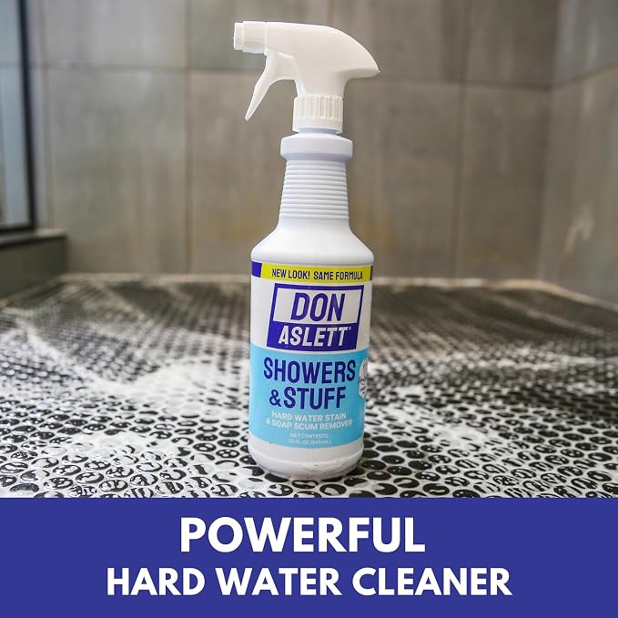 Don Aslett Showers and Stuff Hard Water Stains and Soap Scum Remover | Cleans - Image 7