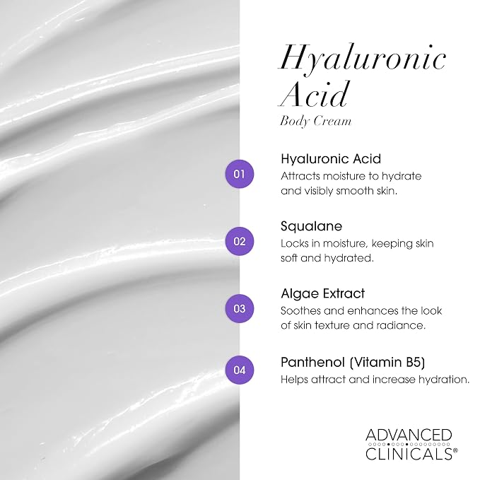 Advanced Clinicals Hyaluronic Acid Moisturzier + Brightening Vitamin C Cream - Image 7