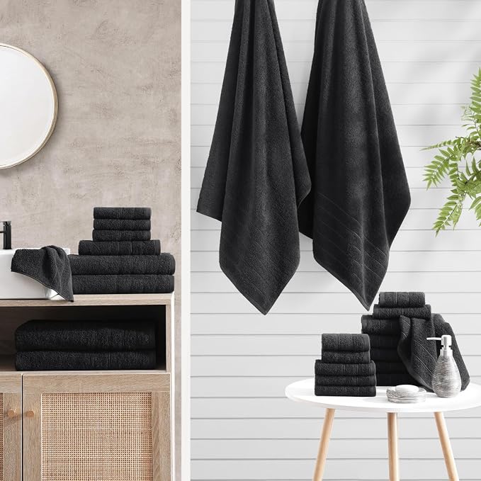 Casa Platino 100% Mercerized Cotton Luxury Bathroom Towels Set - Image 7