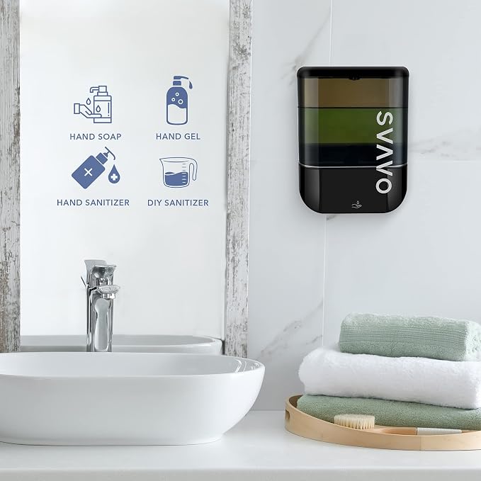 SVAVO Automatic Soap Dispenser Touchless, Hand Soap Dispenser Wall Mount - Image 8