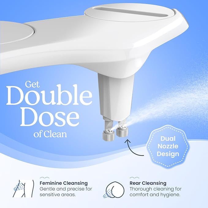 CLEAR REAR Bidet Attachment for Toilet Seat - Image 3