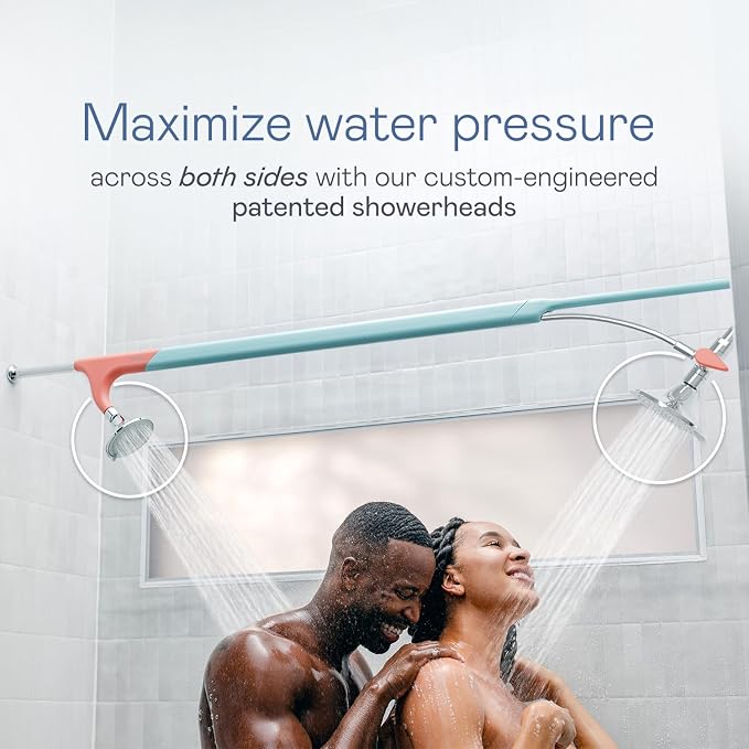 BOONA Original Double Shower Head as Seen on Shark Tank | Tandem Shower - Image 2