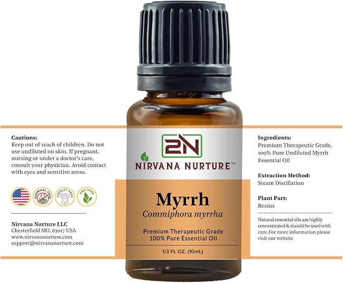 Myrrh Essential Oil 100% Pure Premium Therapeutic Grade, Undiluted - Image 7