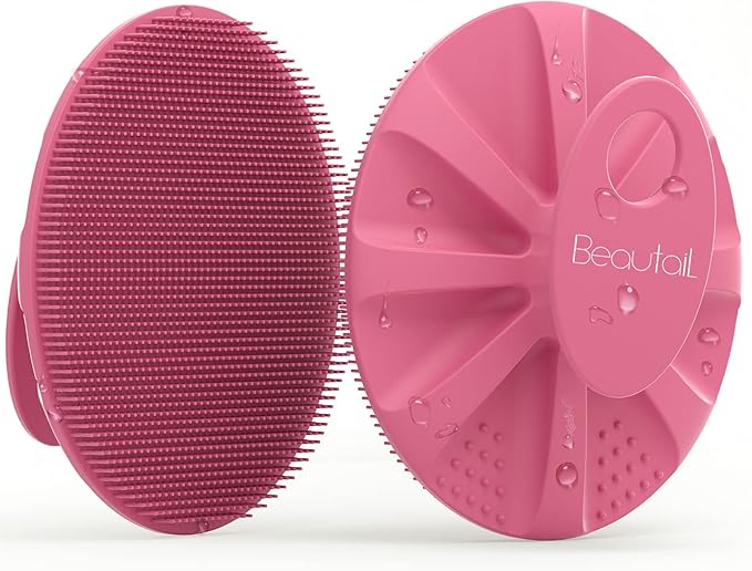 Silicone Body Scrubber Shower Bath Wash Brush Gentle Exfoliating Scrub by BEAUTAIL