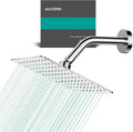 Square Rain Shower Head, High Flow Stainless Steel, Work by AULEEND