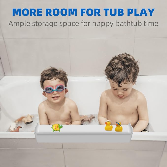 Splash Guard for Bathtub, 3.8" x 3.6" Silicone Bath Tub Splash Guard - Image 2