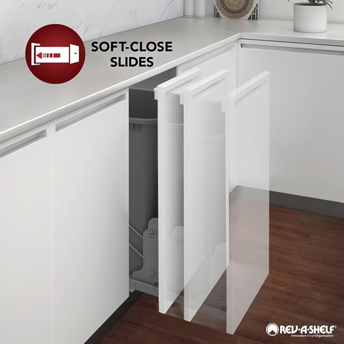 Rev-A-Shelf 5" Pullout Kitchen Cabinet Storage Organizer w/Soft-Close, Wood - Image 6