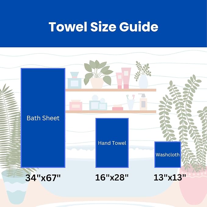 sea me at home Waffle Hand Towel – 100% Turkish Cotton, Soft and Absorbent - Image 6