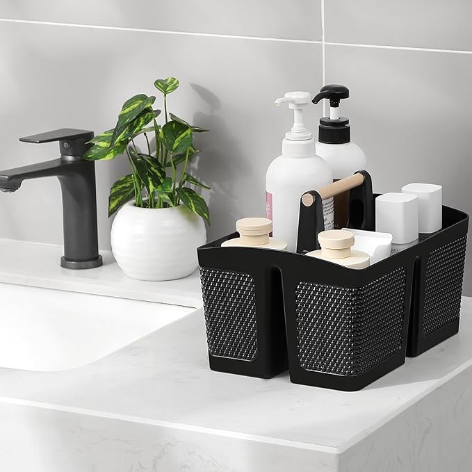 rejomiik Portable Shower Caddy Basket Plastic Cleaning Caddy Organizer Storage - Image 2