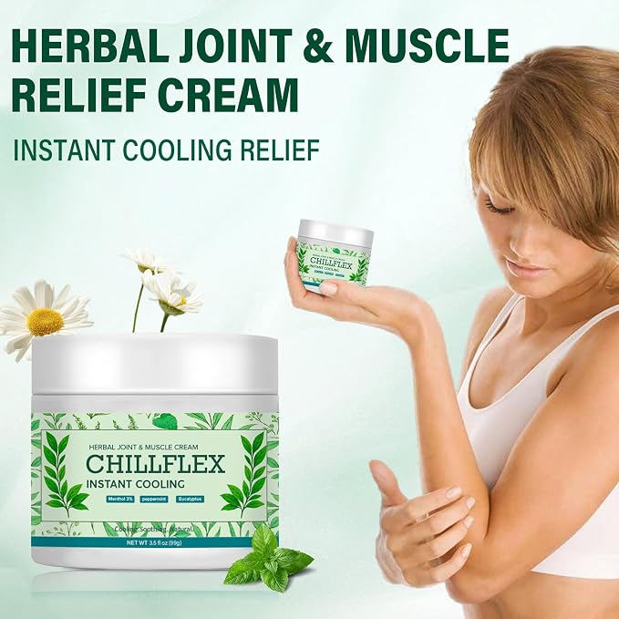 CHILLFLEX Menthol Soothing Cream, Cooling Soothing Gel, Joint Activities - Image 3