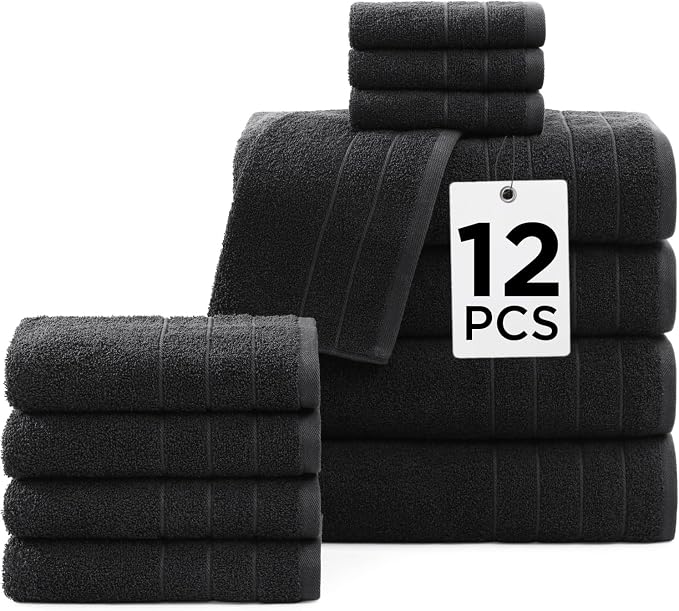 Casa Platino 100% Mercerized Cotton Luxury Bathroom Towels Set by CasaPlatino