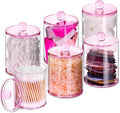 6 Pack Qtip Holder, Canister Apothecary Jar Set, Bathroom Jars by XIPENGKEJI