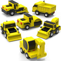 Tub Works® Construction™ Trucks Mold Free Bath Toys, 6 Pack | Sealed, No Hole by TubWorks