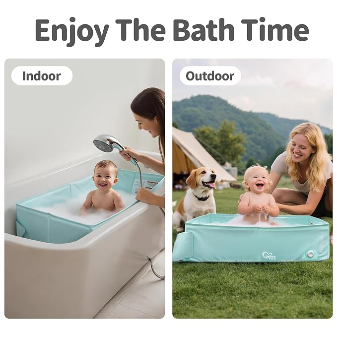 Bella’s Friends Baby Collapsible Bathtub, Travel Bath Tub - Image 2