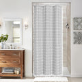 MitoVilla Grey Boho Small Stall Shower Curtain Set 36 x 72, Half Size Narrow by MitoVilla