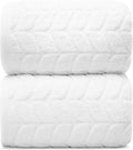 Ultra Soft & Stylish 700 GSM Luxury Bath Sheets | Pack of 2 | Extra Large 35x70 by AlusaHome